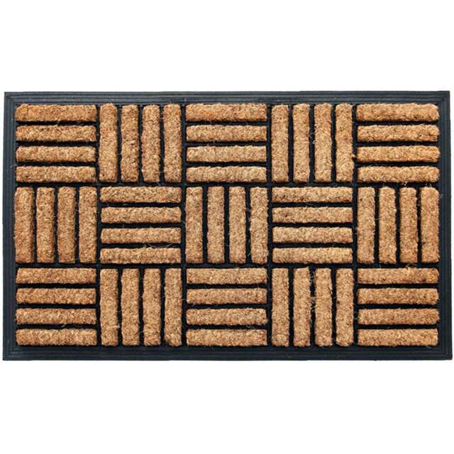 Coco & Coir Shortbread Coir Door Mat 45 x 75cm - n/a - Coco & Coir ® - Wilko - image 1