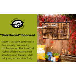 Coco & Coir Shortbread Coir Door Mat 45 x 75cm - n/a - Coco & Coir ® - Wilko - thumbnail 7