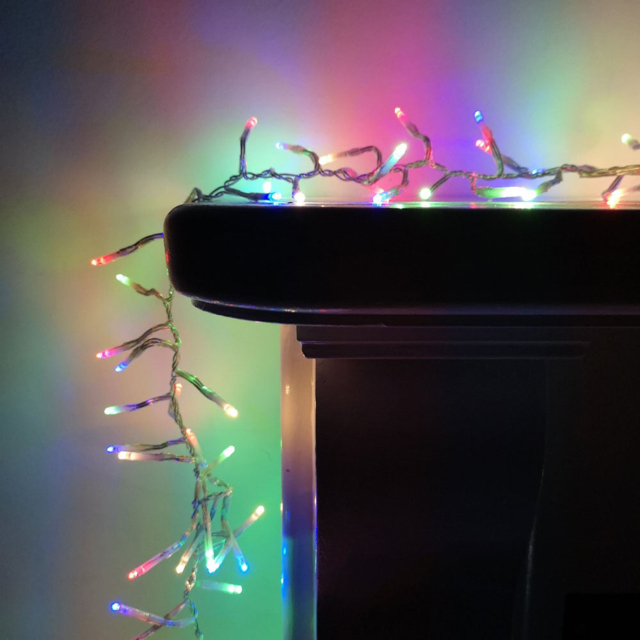 Premier ClusterBrights 960 Multicolour LED Christmas Cluster Light 12.4m - Size: 1200 x 1200 x 4cm - Multi Coloured - Wilko - image 1