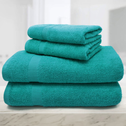 Mayfair Egyptian Cotton Jade Hand Towel Set of 2 - Green - Wilko - thumbnail 4