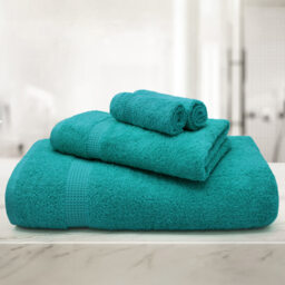 Mayfair Egyptian Cotton Jade Hand Towel Set of 2 - Green - Wilko - thumbnail 3