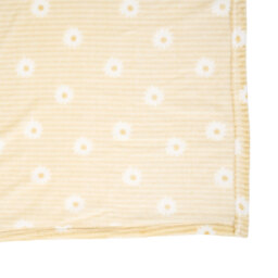 Daisy Stripe Printed Throw Yellow - My Home - Wilko - thumbnail 7