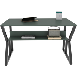 Decorotika Wake Single Shelf Computer Desk Green and Black - Size: 72.8 x 120 x 60cm - Multi - Wilko - thumbnail 4
