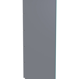 Crowndale Milan 5 Drawer Dusk Grey Chest of Drawers Ready Assembled - Wilko - thumbnail 4