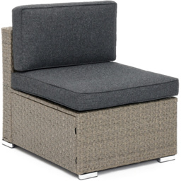 Home Detail Cantina 6 Seater Light Grey Sofa Set with Cover - Wilko - thumbnail 5