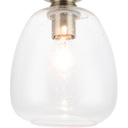 Cosylyte Buxton Antique Brass Bubble Glass Ceiling Light - Size: 28 x 22.5 x 22.5cm - Gold - Wilko - thumbnail 4