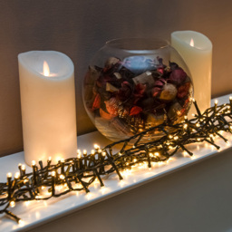 The Christmas Centre 720 Warm White LED Multifunction Green Cable String Light 64m - Size: 5400 x 0.5 x 1cm - Wilko - thumbnail 3