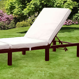 Brooklyn Outdoor Brown Rattan Reclining Sun Lounger - Size: 65 x 195 x 22cm - Wilko - thumbnail 3