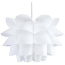 ValueLights Danish White Pendant Lamp Shade - Size: 25 x 40 x 40cm - Wilko - thumbnail 1
