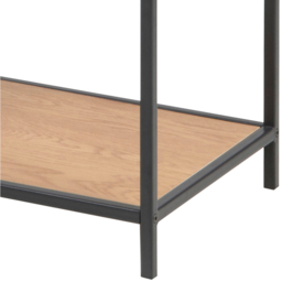 Florence Seaford 3 Shelf Oak and Black Metal Asymmetrical Bookcase - Furniture To Go - Wilko - thumbnail 6
