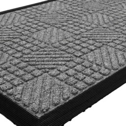 JVL Grey Firth Rubber Doormat 40 x 70cm - JVL Homewares - Wilko - thumbnail 6
