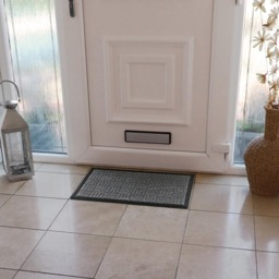 JVL Grey Firth Rubber Doormat 40 x 70cm - JVL Homewares - Wilko - thumbnail 3