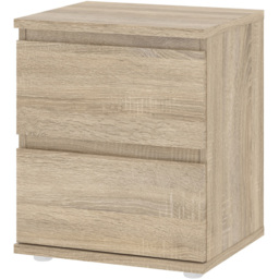 Florence 2 Drawer Oak Bedside Table - Wood - Furniture to Go - Wilko - thumbnail 5