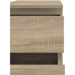 Florence 2 Drawer Oak Bedside Table - Wood - Furniture to Go - Wilko - thumbnail 6