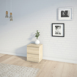 Florence 2 Drawer Oak Bedside Table - Wood - Furniture to Go - Wilko - thumbnail 7