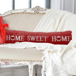Velosso Red Home Sweet Home Draught Excluder - Size: 24 x 90 x 10cm - Wilko - thumbnail 3