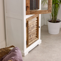 Brooklyn Alfie 2 Door Wooden Display Cabinet - Brown - Wilko - thumbnail 5