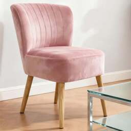Alivio Pink Breathable Fabric Ergonomic Accent Chair - Size: Single - Wilko - thumbnail 1