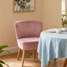 Alivio Pink Breathable Fabric Ergonomic Accent Chair - Size: Single - Wilko - thumbnail 6