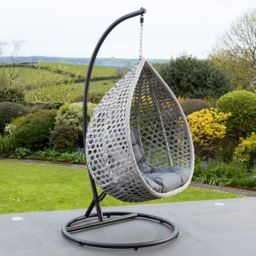 Artemis Home Oakley Dark Grey Swing Chair - Size: 1 Seater - Wilko - thumbnail 3