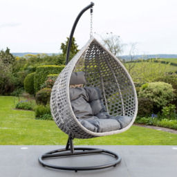 Artemis Home Oakley Dark Grey Swing Chair - Size: 1 Seater - Wilko - thumbnail 1