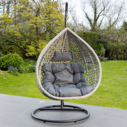 Artemis Home Oakley Dark Grey Swing Chair - Size: 1 Seater - Wilko - thumbnail 4