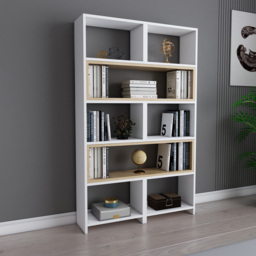 Decorotika Poyraz 8 Shelf White Sapphire Oak Bookcase - Size: 150 x 163.5 x 22cm - Multi - Wilko - thumbnail 7