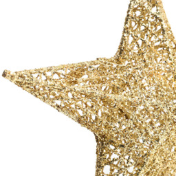 Living and Home Gold Star Wrought Iron Christmas Tree Topper 40cm - Size: 30 x 30 x 40cm - Wilko - thumbnail 5