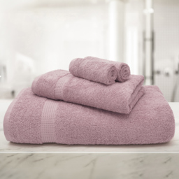 Mayfair Egyptian Cotton Deep Blush Bath Towel Set of 2 - Pink - Wilko - thumbnail 3