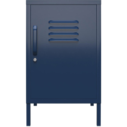 Dorel Bradford Single Door Navy Metal Locker End Table - Size: 68 x 37 x 39cm - Wilko - thumbnail 4