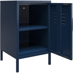 Dorel Bradford Single Door Navy Metal Locker End Table - Size: 68 x 37 x 39cm - Wilko - thumbnail 5