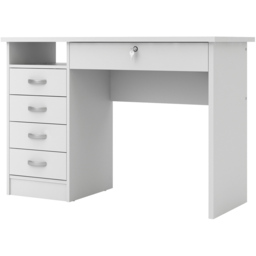 Florence Function Plus 5 Drawer Desk White - Size: 48 x 109 x 75cm - Furniture to Go - Wilko - thumbnail 5