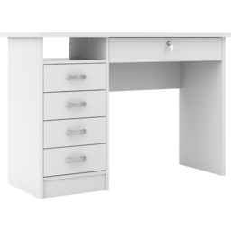Florence Function Plus 5 Drawer Desk White - Size: 48 x 109 x 75cm - Furniture to Go - Wilko - thumbnail 3
