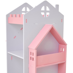 Living and Home 4 Tier Pink Rotating Kids Castle Bookshelf - Size: 4 Shelf - Wilko - thumbnail 6