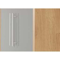 Seconique Seville 2 Door Grey Gloss Light Oak Veneer Wardrobe - Wilko - thumbnail 6