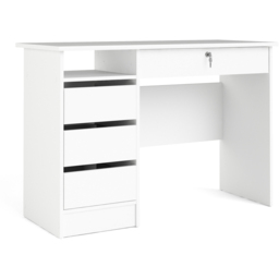 Florence Function Plus 4 Drawer Desk White - Size: 48 x 109 x 75cm - Furniture to Go - Wilko - thumbnail 3