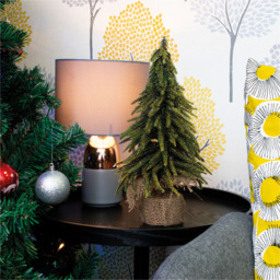 St Helens Gold Finish Decorative Christmas Tree 35cm - Size: 350 x 190 x 190cm - Green - Wilko - thumbnail 3