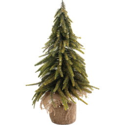 St Helens Gold Finish Decorative Christmas Tree 35cm - Size: 350 x 190 x 190cm - Green - Wilko - thumbnail 1