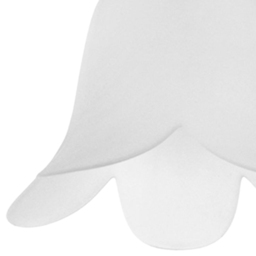 ValueLights White Frosted Glass Petal Lamp Shade 3 Pack - Size: 10.5 x 14.5 x 14.5cm - Wilko - thumbnail 4