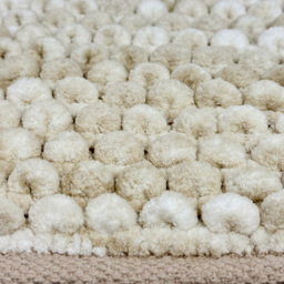 Allure Bath Fashions Natural Marble Effect Chunky Bobble Square Non Slip Bath Mat 50 x 50cm - Size: 50 x 50 x 1cm - Brown - Wilko - thumbnail 4
