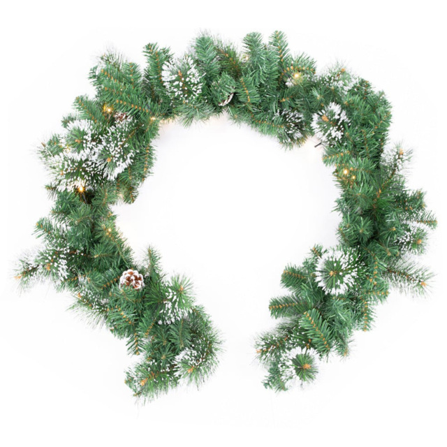 The Christmas Workshop Warm White LED Christmas Garland with Pinecones 183cm - Wilko - image 1