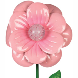 Luxform Anemone Flower Solar Light - Size: 23.3 x 22.5 x 87cm - Pink - Wilko - thumbnail 4