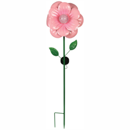 Luxform Anemone Flower Solar Light - Size: 23.3 x 22.5 x 87cm - Pink - Wilko