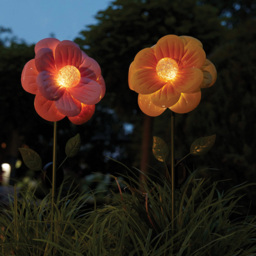 Luxform Anemone Flower Solar Light - Size: 23.3 x 22.5 x 87cm - Pink - Wilko - thumbnail 7