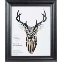 The Port. Co Gallery Ashford Black Photo Frame 6 x 4 inch - Size: A6 - Wilko