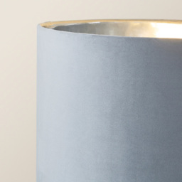 ValueLight Marissa Grey Velvet Chrome Inner Shade Black Stacked Ball LED Floor Lamp - Size: 145 x 45 x 45cm - ValueLights - Wilko - thumbnail 4