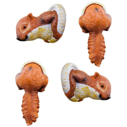 Marco Paul Tree Peekers Squirrels Garden Ornament - Size: 30 x 20 x 10cm - Brown - Wilko