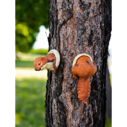 Marco Paul Tree Peekers Squirrels Garden Ornament - Size: 30 x 20 x 10cm - Brown - Wilko - thumbnail 3