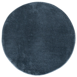 Desire Rugs Comfy Navy Anti Slip Felt Backing Round Rug 100cm - Size: 100 x 100cm - Blue - Wilko - thumbnail 1