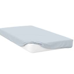 Serene Super King Duck Egg Deep Fitted Bed Sheet - Blue - Wilko